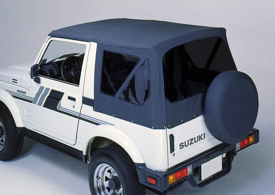 Ersatzverdeck schwarz mit getönten Scheiben passend für Suzuki Samurai SJ410-413 (1986-2004)