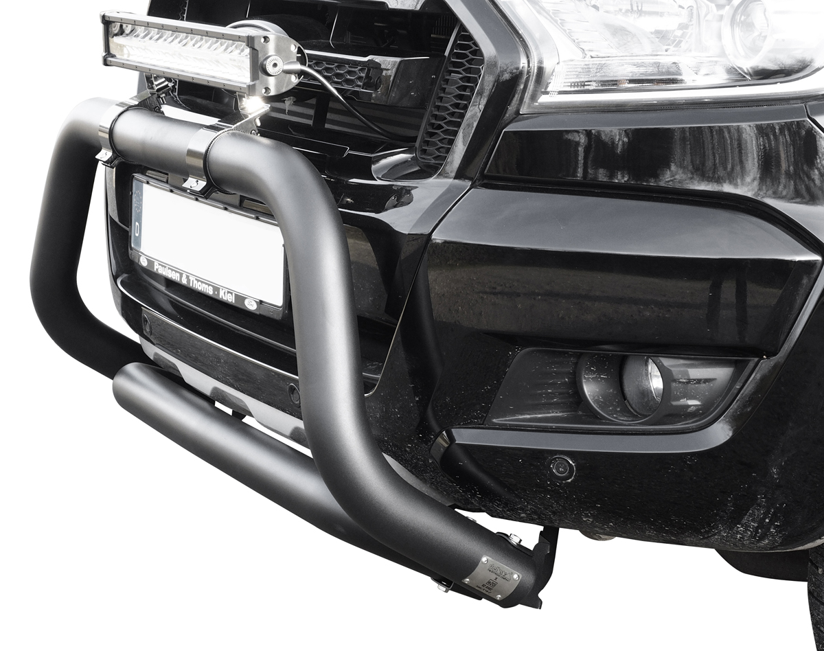 Black powder coated Bullbar suitable for Ford Ranger (2012-2018)