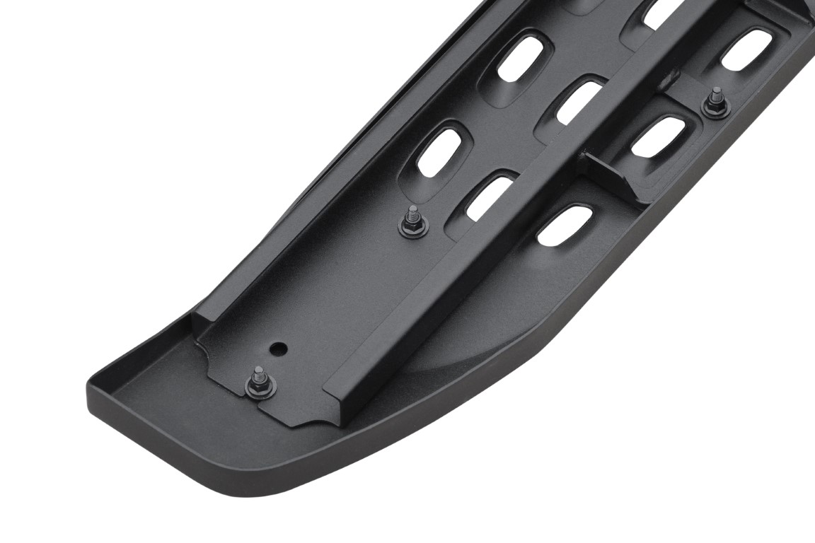 Black matt running boards suitable for Ford Ranger (2012-) & Ranger Raptor (2019-) Double Cabine