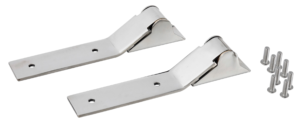 Tailgate Hinge Set Stainless Steel suitable for Jeep Wrangler YJ (1987-1995)