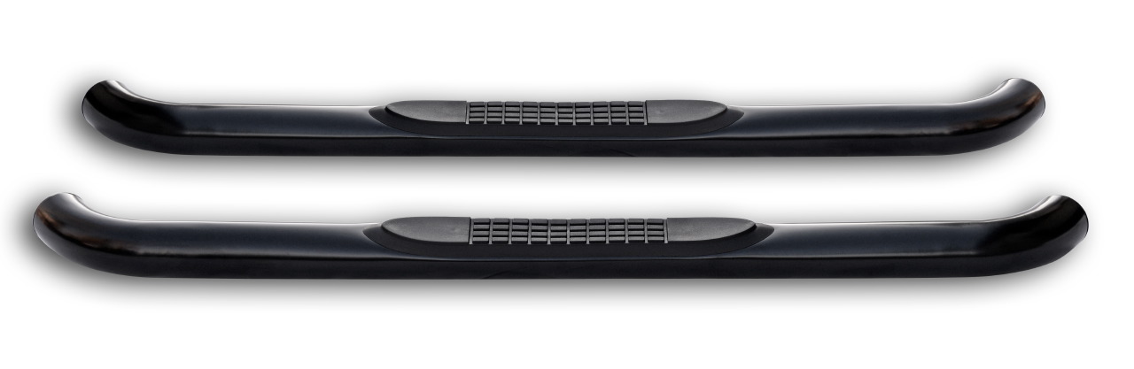 Black powder coated sidebars Ø 76mm suitable for Jeep Wrangler JK 2-Doors (2007-2018)