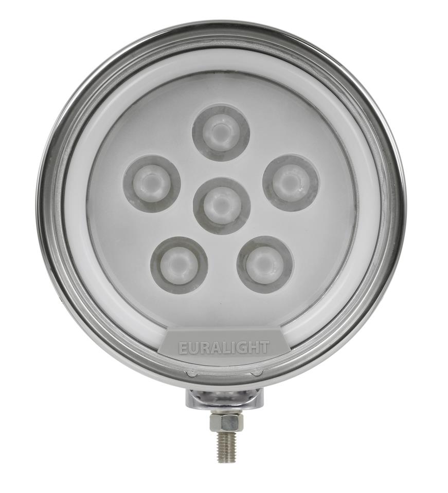 LED Fernscheinwerfer 210 mm mit LED Standlichtring 12-24 Volt