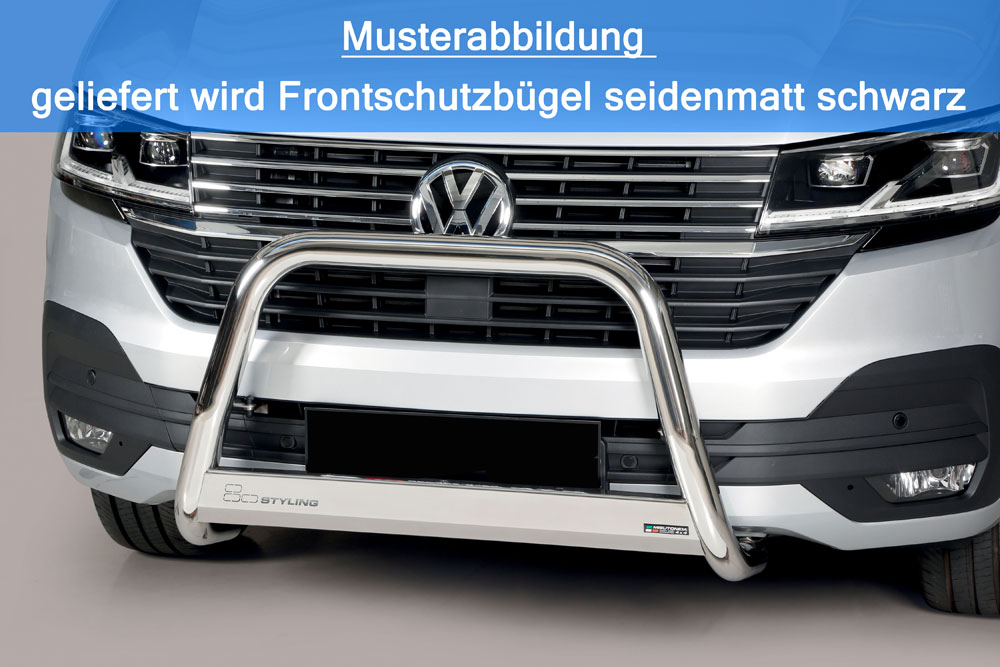 Schwarzer Frontschutzbügel passend für VW T6.1 (2019-)