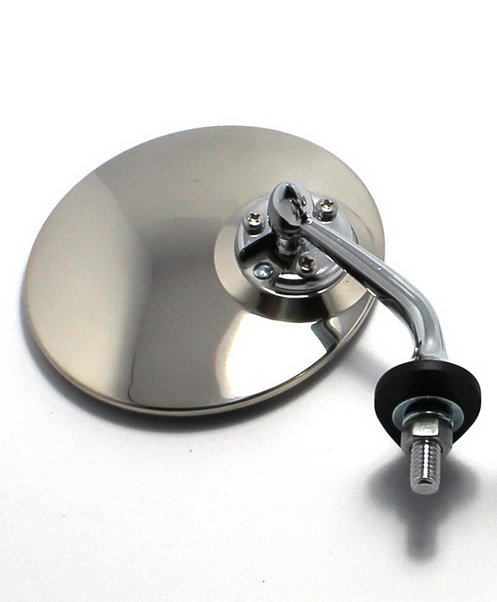 1x side mirror (passenger side) Ø 100 mm metal chrome plated and stainless steel