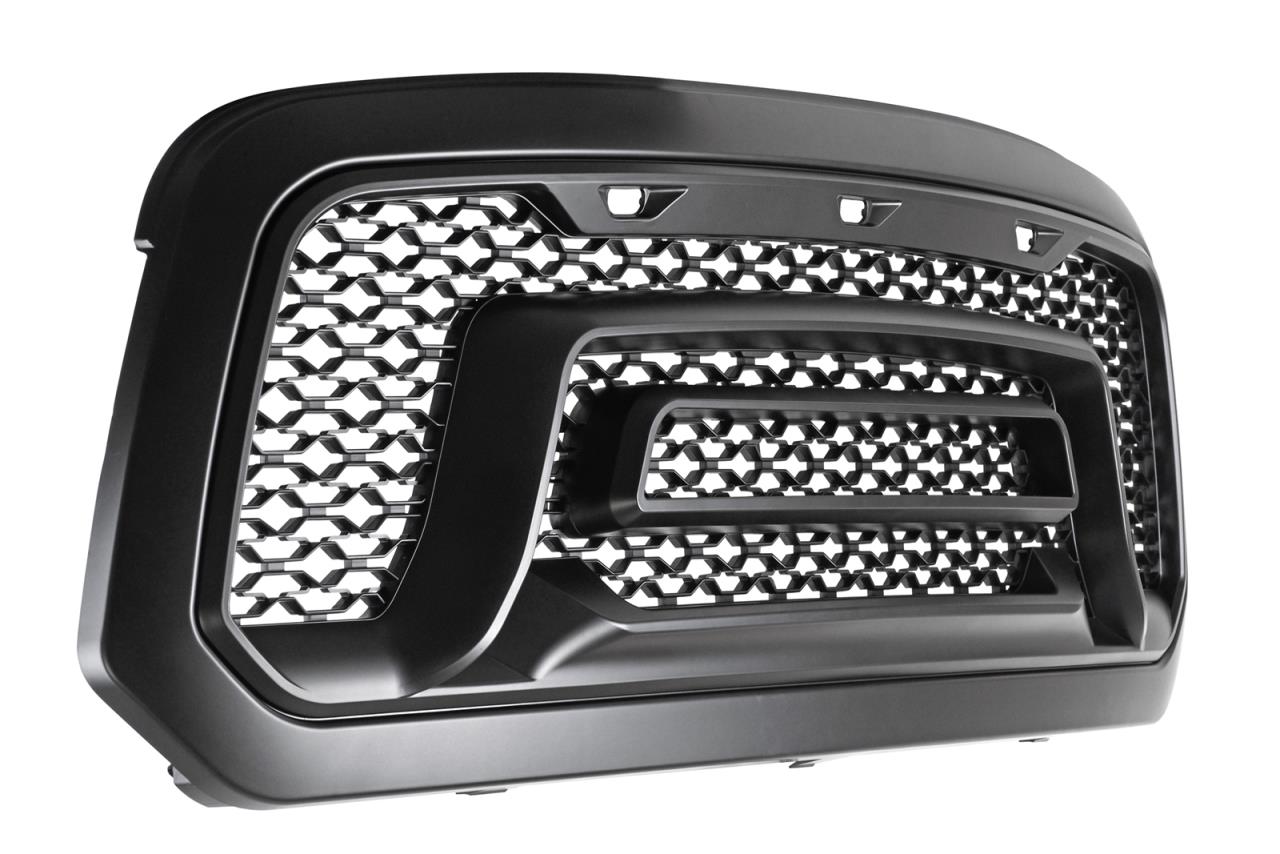 Radiator grille trim plastic black fits Dodge Ram 1500 (2013-2018)