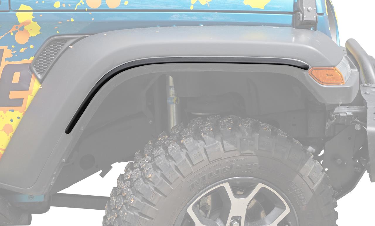 Vehicle specific fender flares - 4 pieces - 25mm wide - suitable for Jeep Wrangler JL (2018-)
