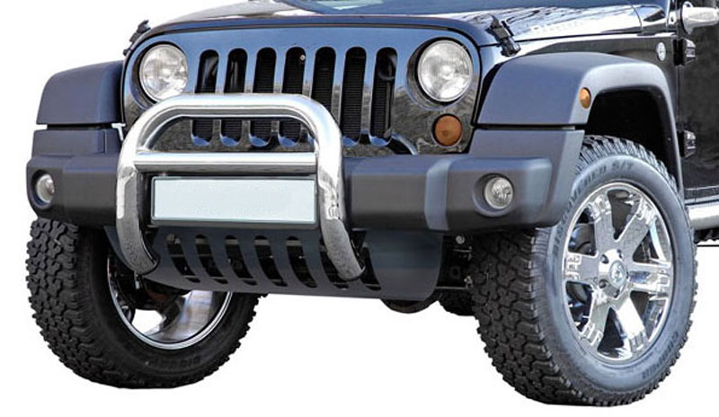 Unterfahrschutz Aluminium schwarz passend für Jeep Wrangler JK (2007-2018)