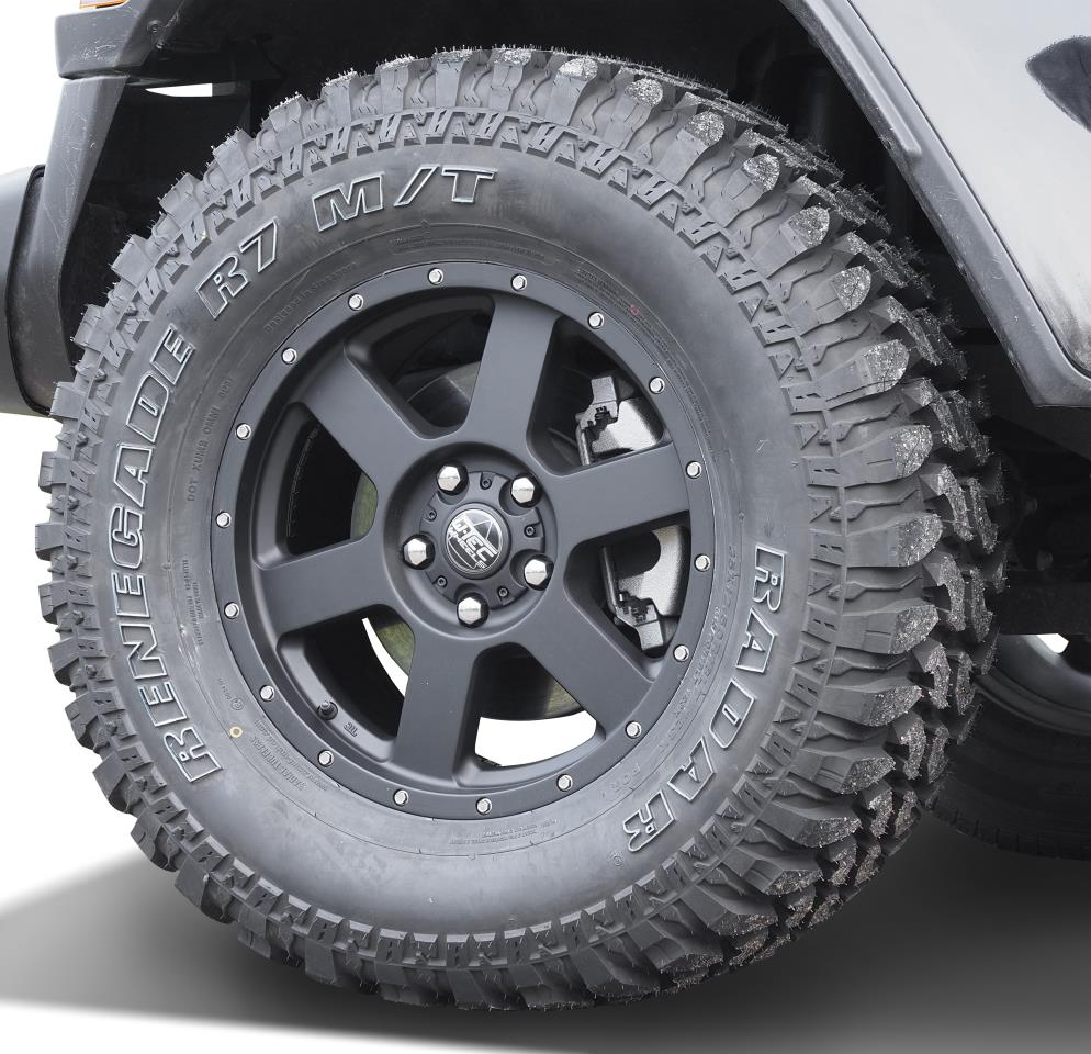 1x Alloy wheel W-TEC All Terrain 8,5x18 ET35 fit for Jeep Wrangler JL (2018-) + 4xe