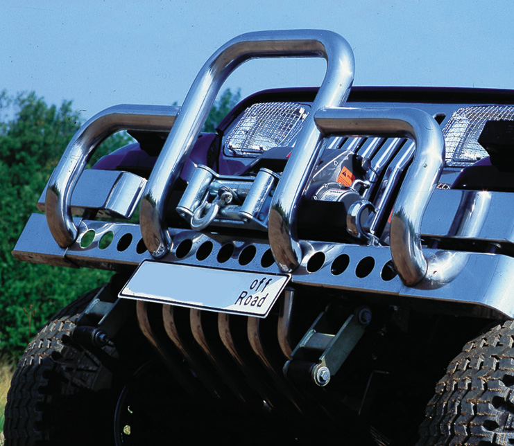 Underride protection stainless steel suitable for Jeep Wrangler YJ (1987-1995)