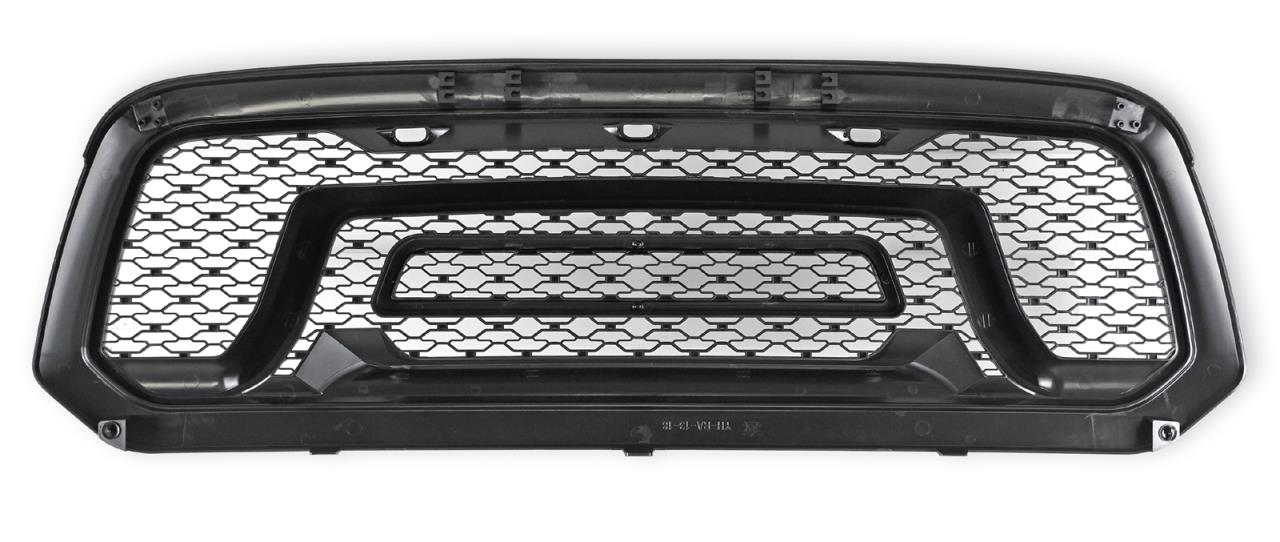 Radiator grille trim plastic black fits Dodge Ram 1500 (2013-2018)