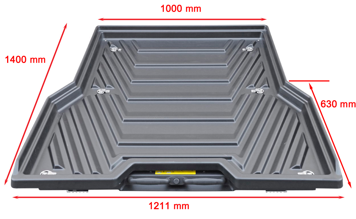 Ausziehbare Ladefläche Pickup Schublade aus ABS Kunststoff schwarz