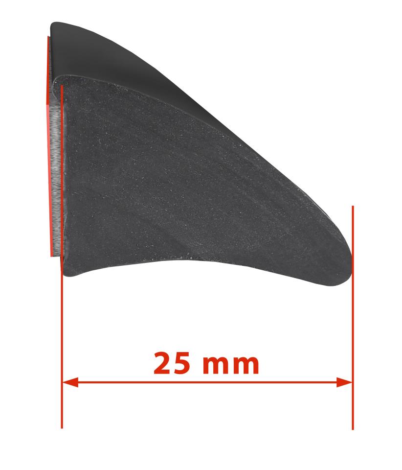 Kotflügelverbreiterung universell - 1 Stück - 25 mm breit - 200 cm lang
