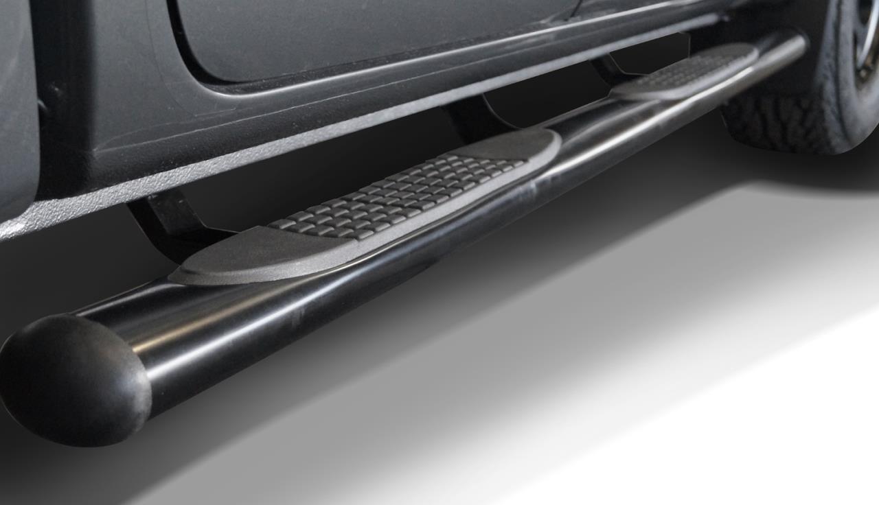 Black powder coated sidebars Ø 100 mm suitable for VW Amarok Double Cabine (2010-2020)
