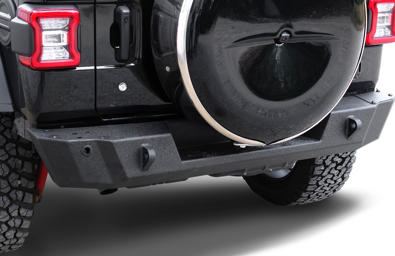 Heckstoßstange Stahl schwarz passend für Jeep Wrangler JL (2018-)