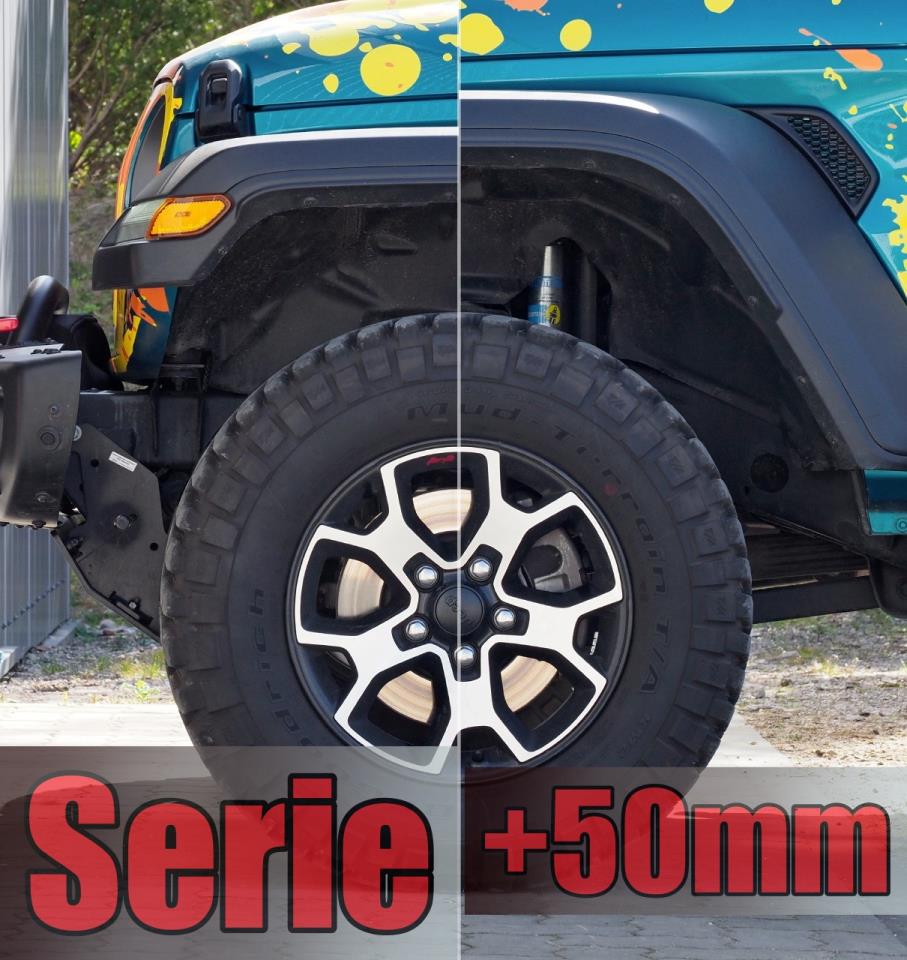Lifting suspension 50-60mm suitable for Jeep Wrangler JL (2018-2020) 4-door incl. Geo Brackets
