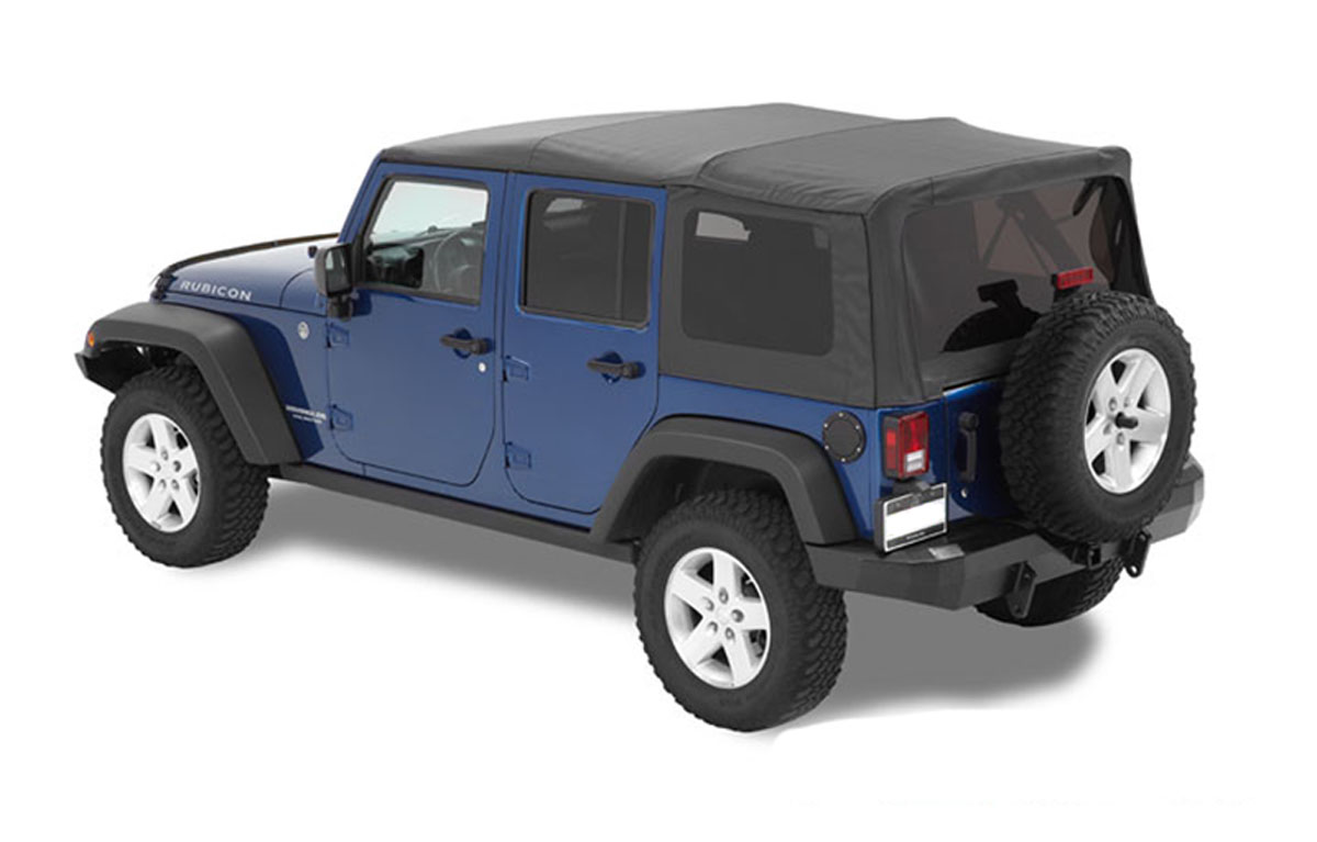 Bestop Supertop NX black fits Jeep Wrangler JK (4-door)
