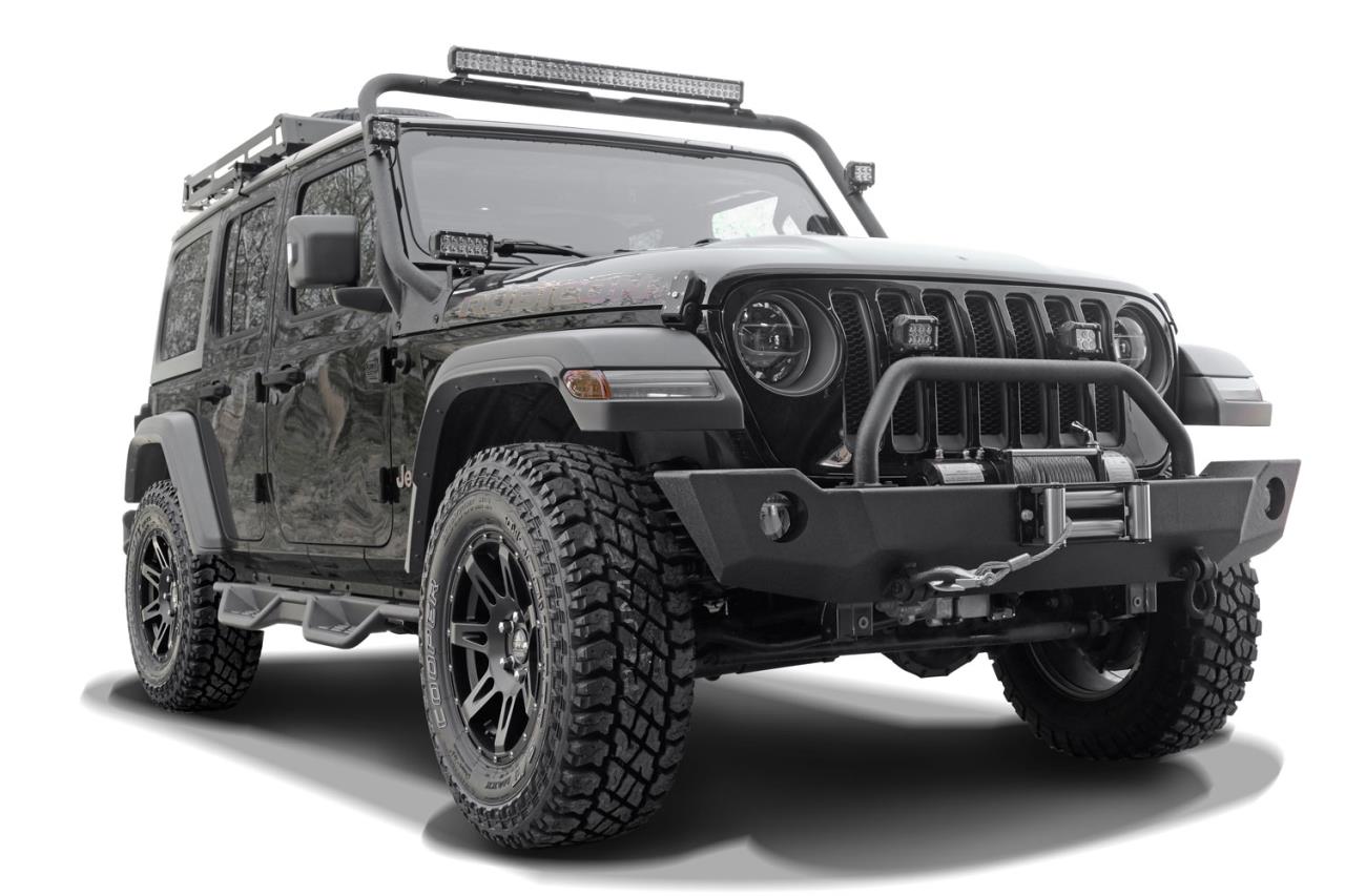 4x Alufelge W-TEC Extreme "Black Edition" mit Nieten 8,5x17 ET+30 passend für Jeep Wrangler JL (2018-)