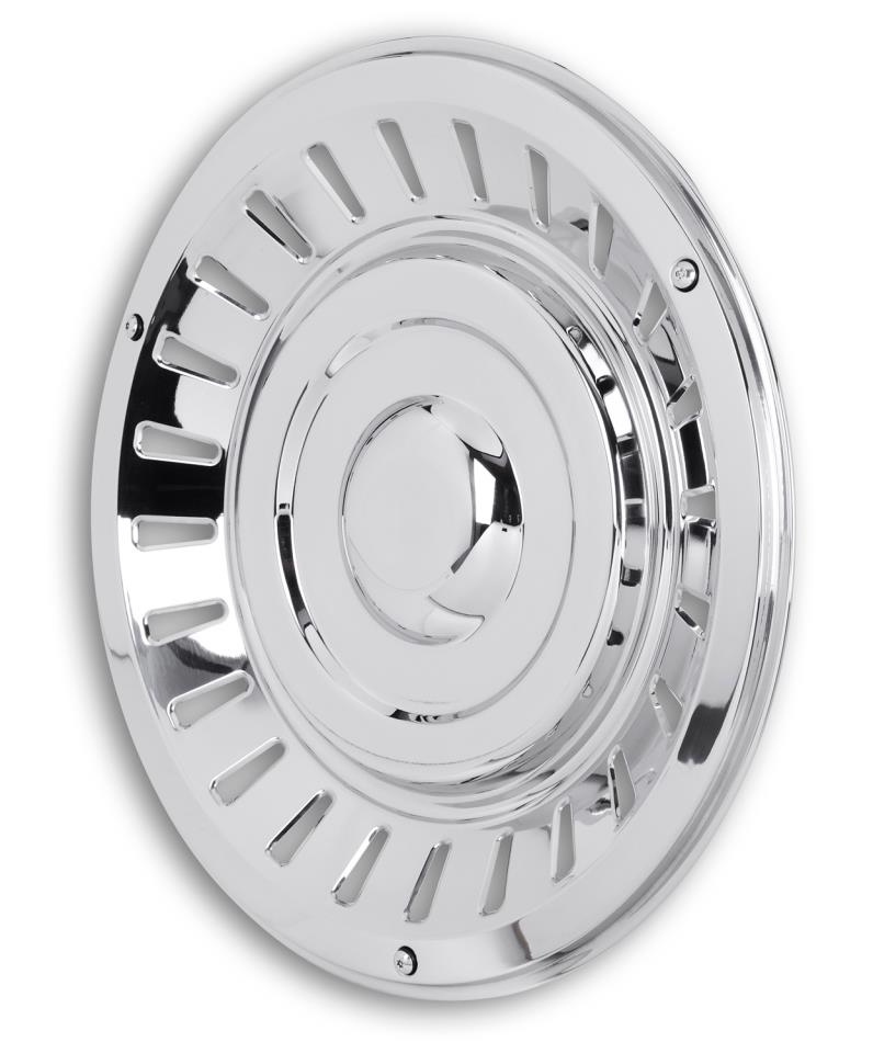Stainless steel wheel trim "Retro" - flat - 1 piece - 17,5 inch - fits steel rims