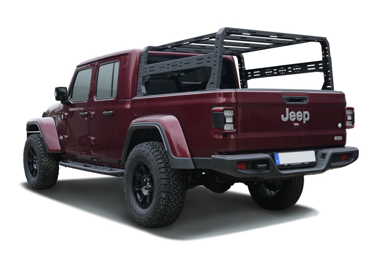 Black Stealth Bed Rack Dachzeltträger passend für Jeep Gladiator JT (2019-)