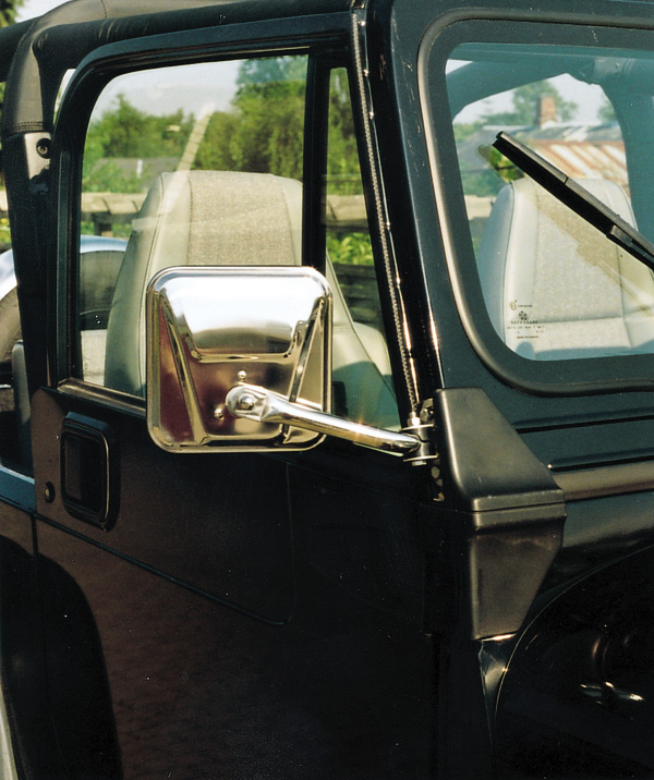 Spiegelset Edelstahl passend für AMC Jeep CJ (1972-1986)