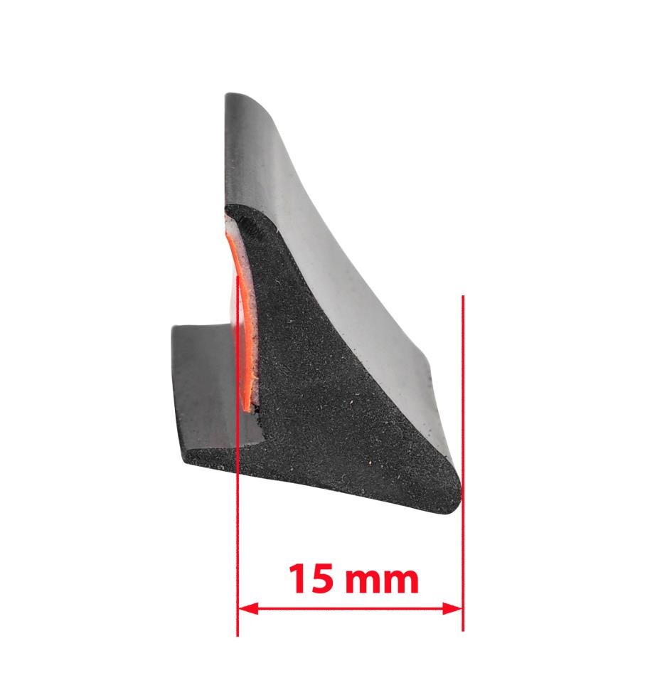 Extended fender flares universal - 4 pieces - 15 mm wide - 150 cm long
