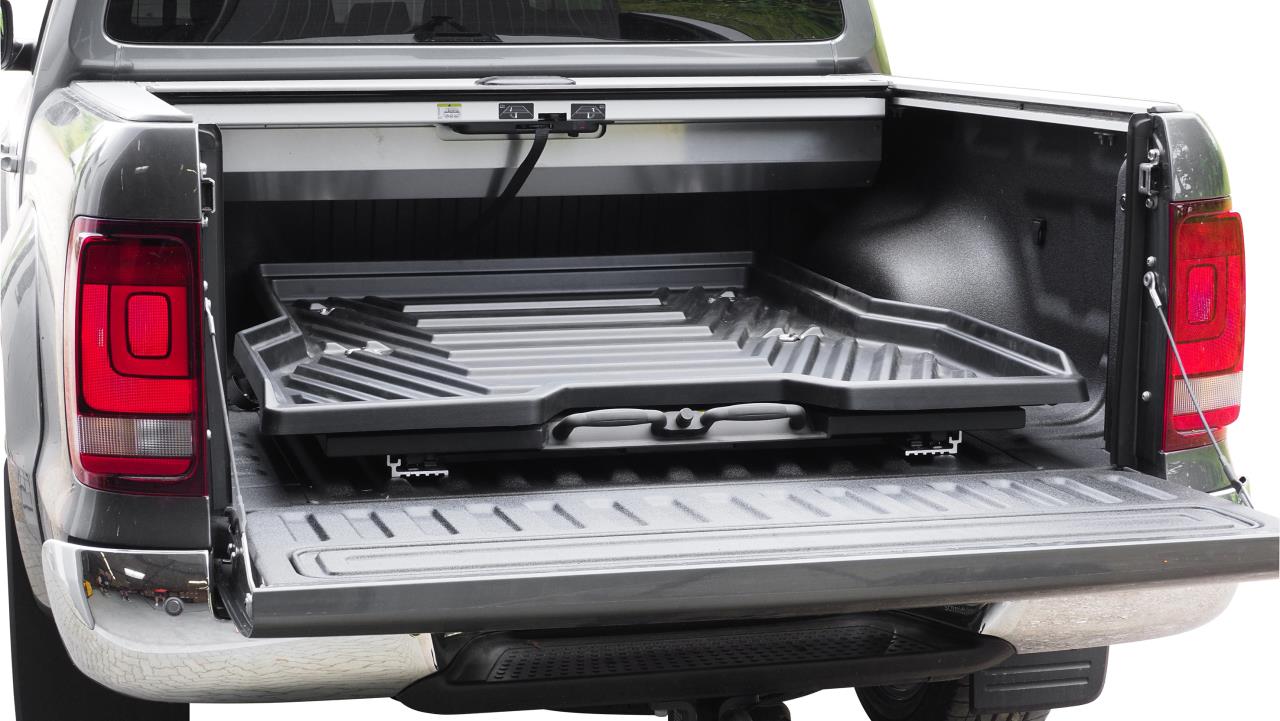 Ausziehbare Ladefläche Pickup Schublade aus ABS Kunststoff schwarz