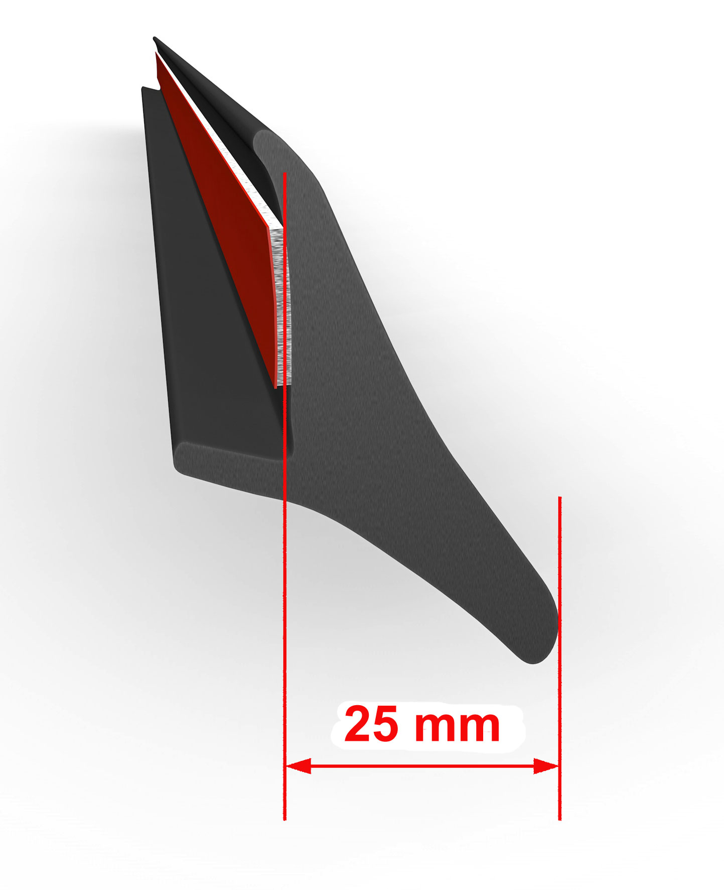 Universelle Kotflügelverbreiterung 25 mm - 200 cm lang - in verschiedenen Ausführungen
