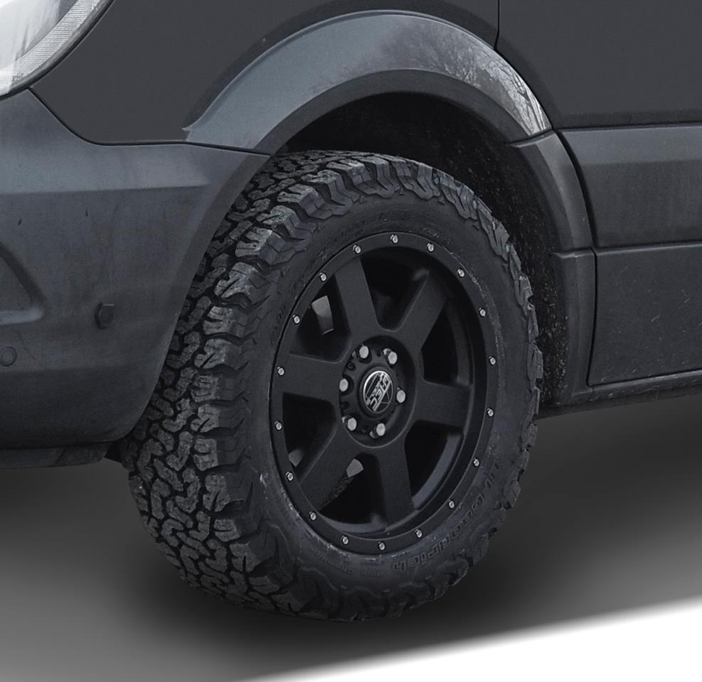 Kompletträder W-TEC ALL TERRAIN 8,5x18 schwarz mit Reifen 265/60R18 BF Goodrich KO2 AT passend für Jeep Grand Cherokee WK (2012-2020)