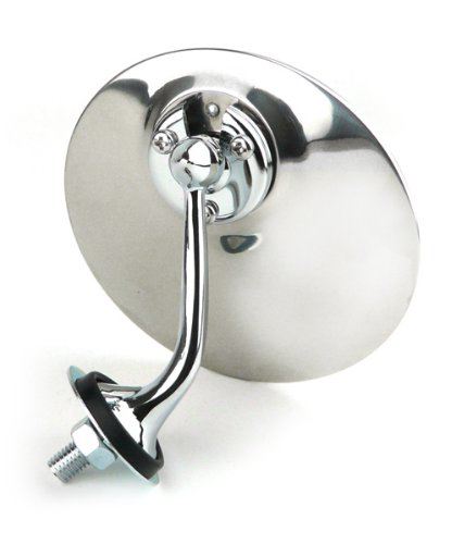 1x side mirror (passenger side) Ø 100 mm metal chrome plated and stainless steel