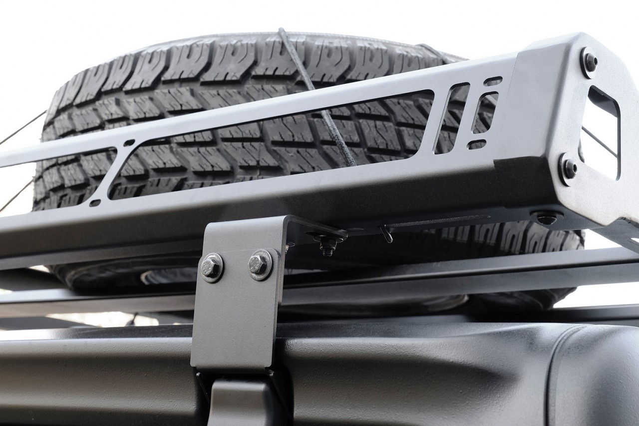 Dachgepäckträger Aluminium schwarz passend für Jeep Wrangler JL (2018-)
