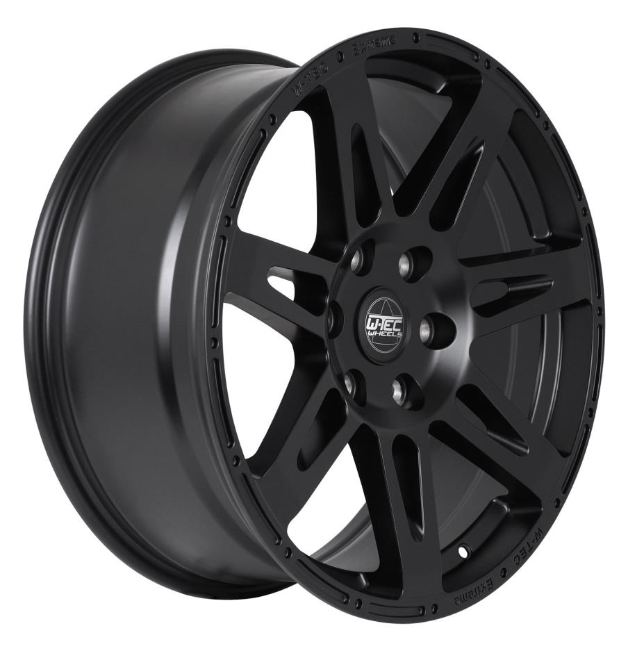 Kompletträder W-TEC Extreme 8,5x20 schwarz mit Reifen 285/50R20 Yokohama Geolandar AT passend für Ford Ranger (2012-2018) & (2019-2022)