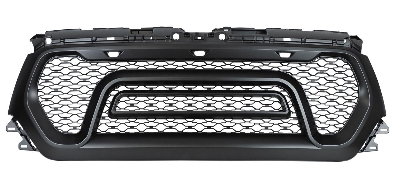 Kühlergrill Blende Kunststoff schwarz passend für Dodge Ram 1500 (2019-)