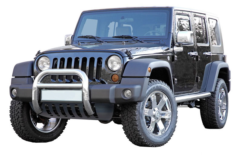 Underride protection aluminium black suitable for Jeep Wrangler JK (2007-2018)