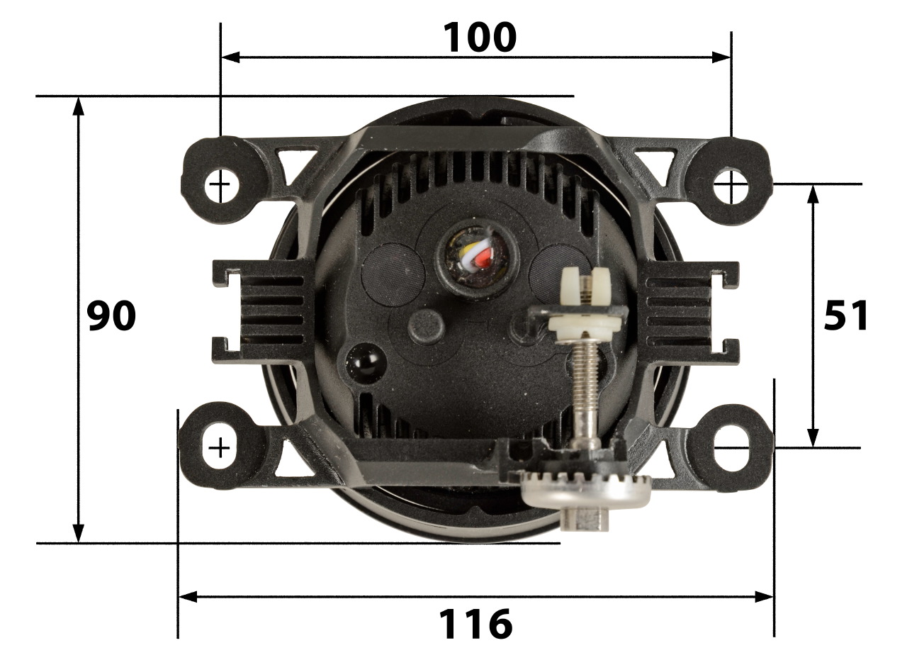 LED Einbau Tagfahrlichter + Nebelscheinwerfer 90 mm passend für diverse Citroen Modelle  o h n e  serienmäßigen Nebelscheinwerfern