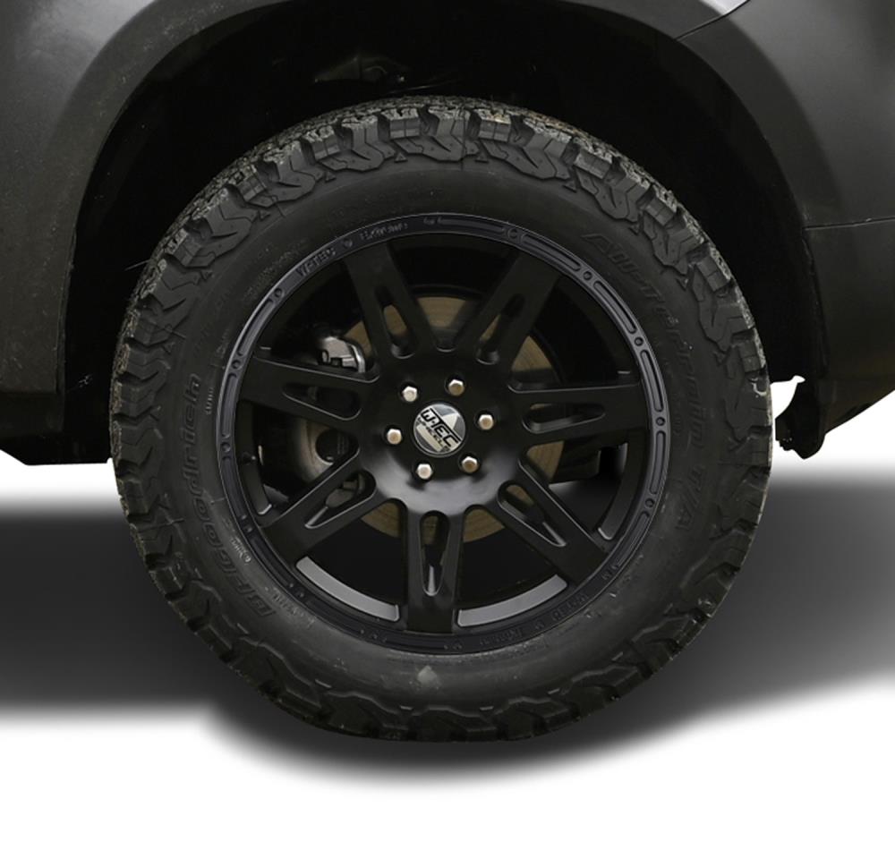 Kompletträder W-TEC Extreme 8,5x20 schwarz mit Reifen 285/50R20 Yokohama Geolandar AT passend für Ford Ranger (2012-2018) & (2019-)