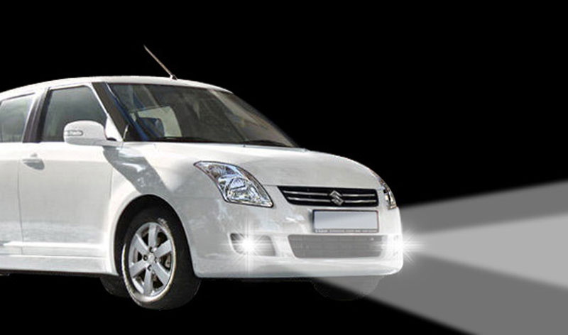 Daytime running lights without dimming function suitable for Suzuki Swift (2008-2010)