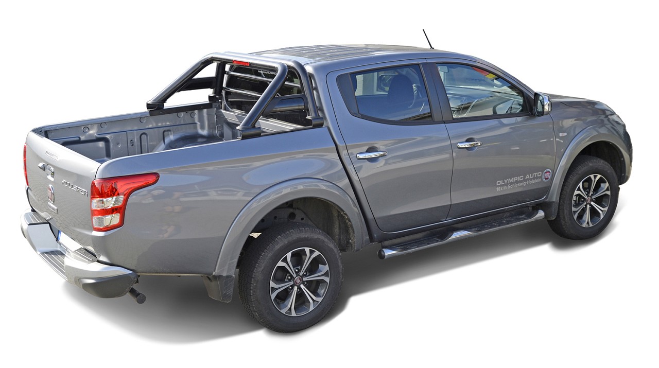 Schwarzer Überrollbügel passend für Fiat Fullback (2015-2020)