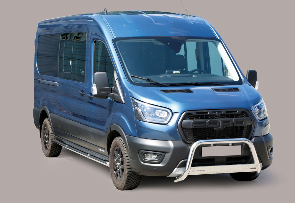 Stainless steel frontbar suitable for Ford Transit (2020-)