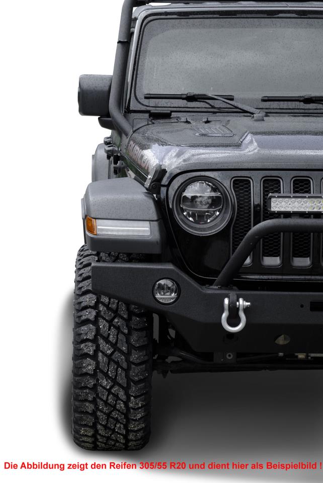 Kompletträder W-TEC Extreme 8,5x20 mit 35x12,5R20 Cooper Discoverer ST Max passend für Jeep Wrangler JK (2007-2017)