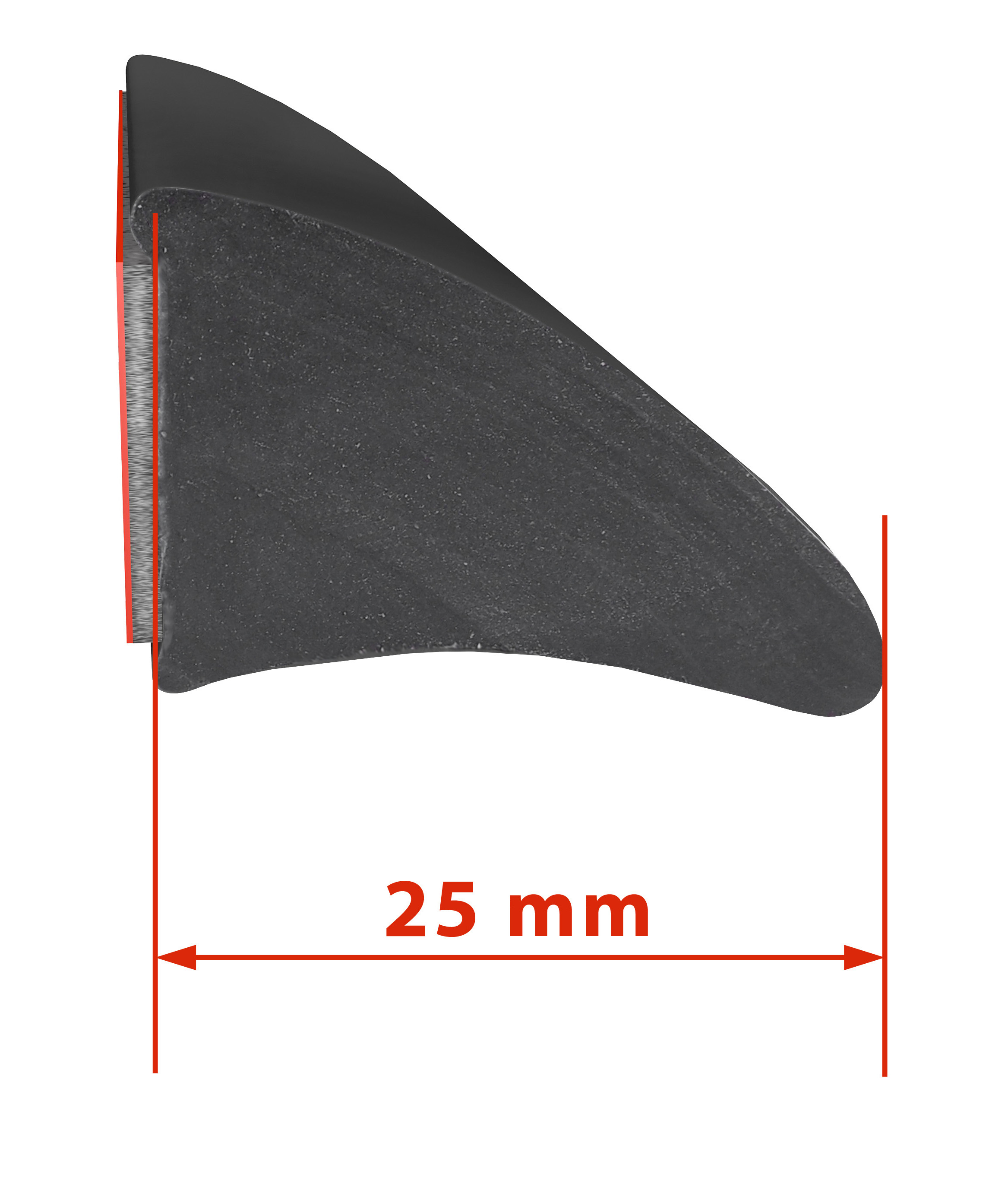 Universelle Kotflügelverbreiterung 25 mm - 200 cm lang - in verschiedenen Ausführungen