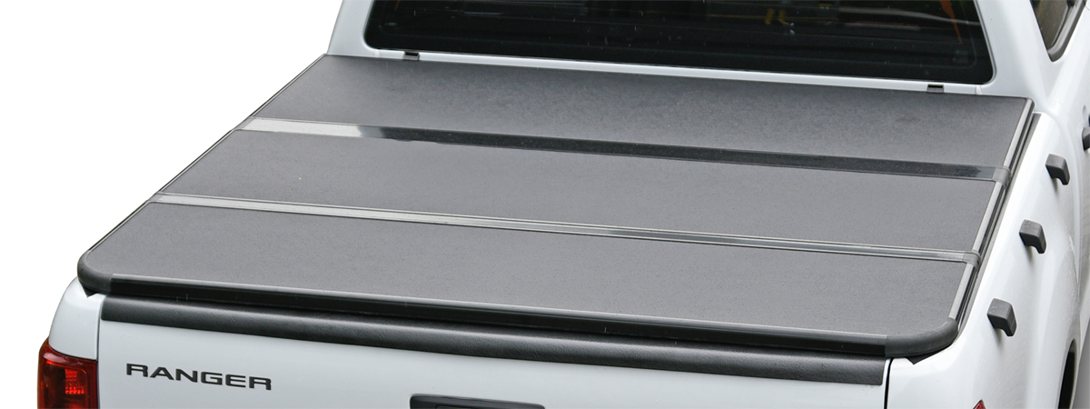 Aluminium Laderaumabdeckung 3-teilig klappbar passend für Ford Ranger (2023-) & Ranger Raptor (2023-)