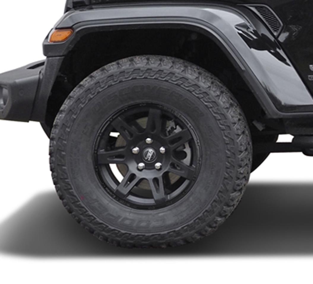 Kompletträder W-TEC Extreme 8,5x17 (schwarz) mit 315/70 R17 Cooper Discoverer ST passend für Jeep Gladiator JT (2019-)