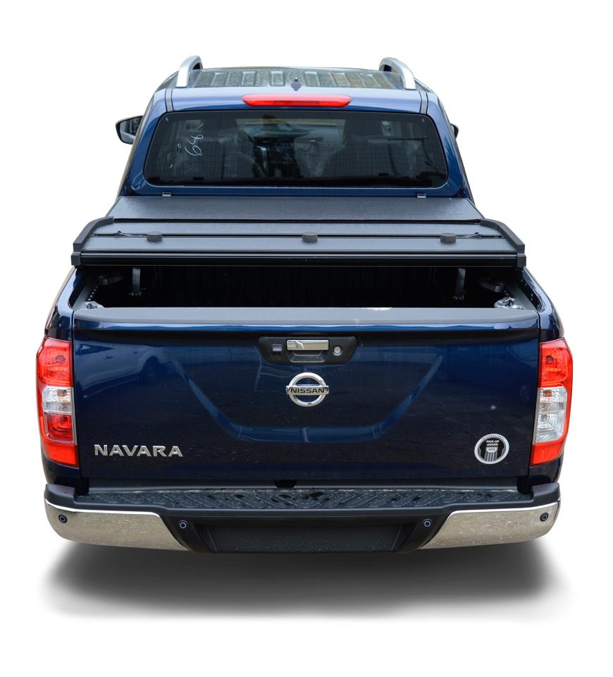 Aluminum tonneau cover 3-piece folding suitable for Nissan Navara NP300 (D231) (2015-2021)