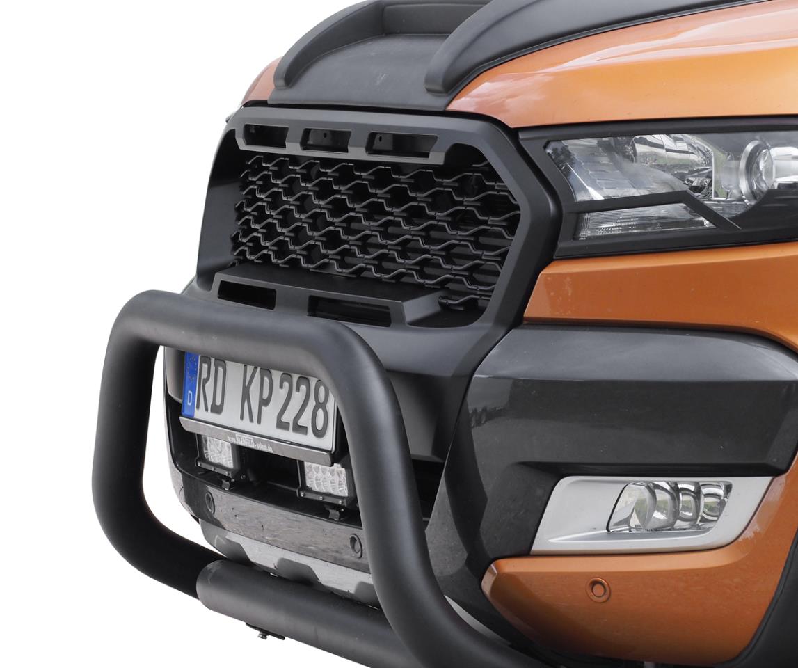 Black Stealth Kühlergrill passend für Ford Ranger Wildtrak, Limited, XL & XLT (2016-2018)
