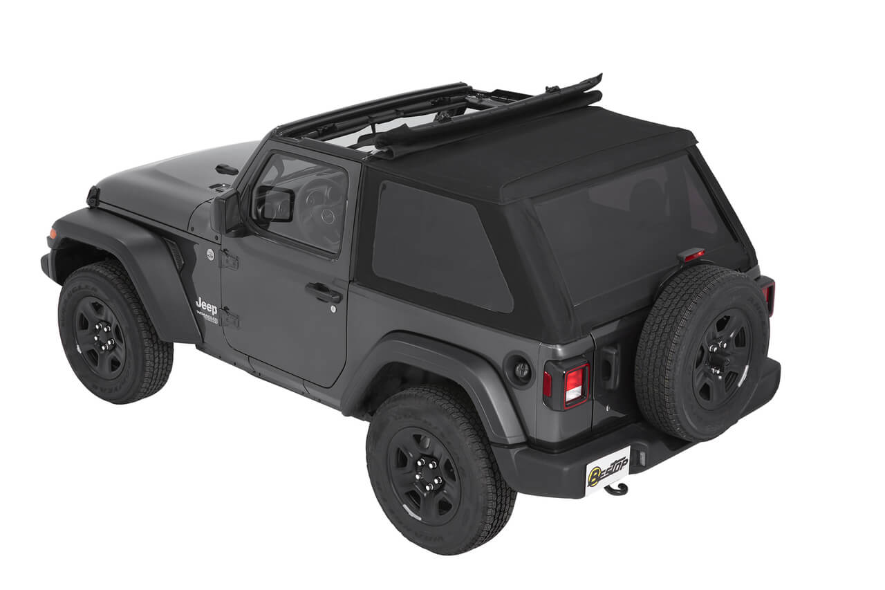 Bestop TrekTop NX Black Twill schwarz 56862-17 passend für Jeep Wrangler JL (2018-2021) 2-Türer