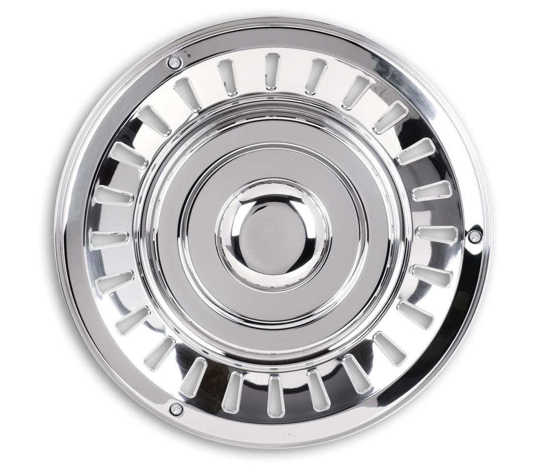 Stainless steel wheel trim "Retro" - flat - 1 piece - 17,5 inch - fits steel rims