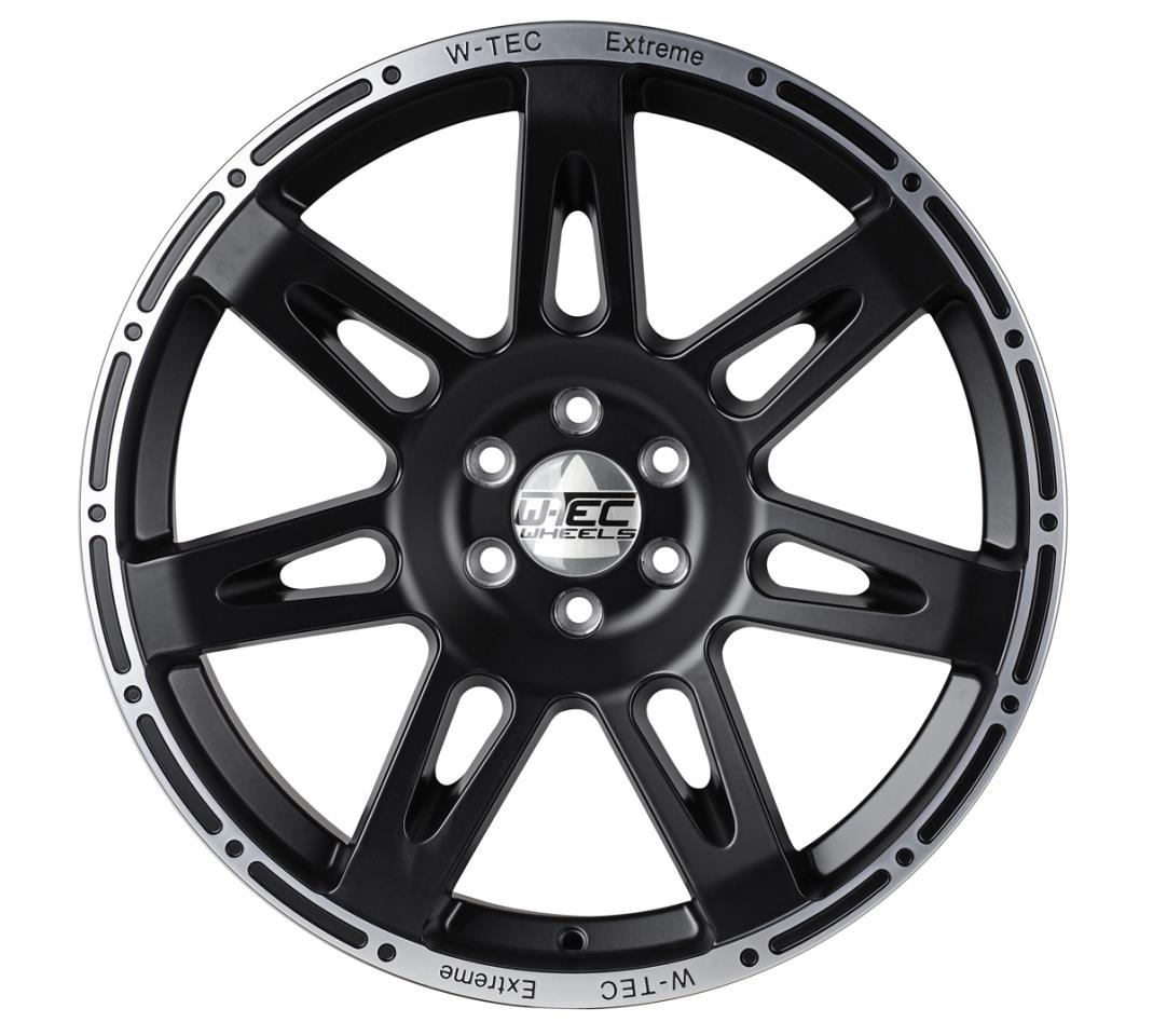 1x Alloy wheel W-TEC Extreme black silver 8,5x20 offset+40 fits Ford Ranger Raptor (2023-)