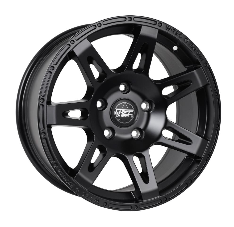 Complete wheels W-TEC Extreme 8,5x17 (black) with 285/70 R17 Cooper Discoverer ST suitable for Jeep Gladiator JT (2019-)