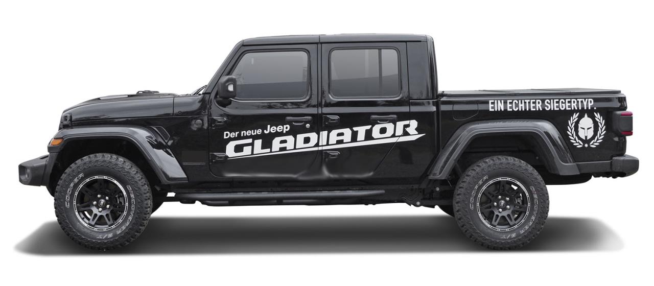 4x Alloy wheel W-TEC Extreme 8,5x17 offset+30 black-silver fits Jeep Gladiator JT (2019-)