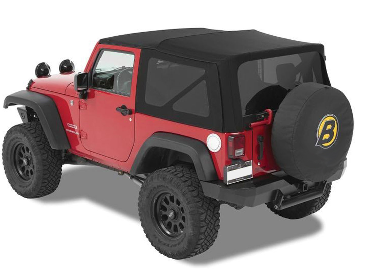 Bestop Supertop NX black fits Jeep Wrangler JK (2-door)